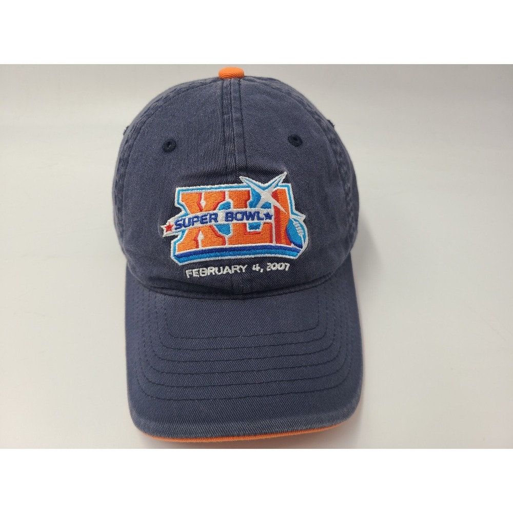 Super Bowl‎ XLI Reebok Flex Fitted OSFA Hat Cap Indianapolis Colts Chicago Bears